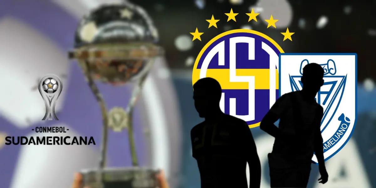 Juan Salcedo, jugador de Sportivo Trinidense, en un partido de la Copa Sudamericana