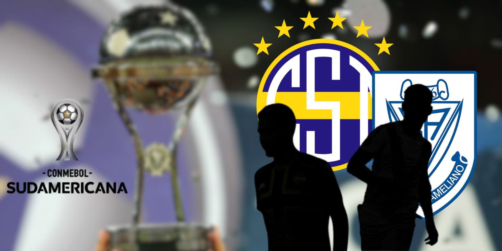 Juan Salcedo, jugador de Sportivo Trinidense, en un partido de la Copa Sudamericana