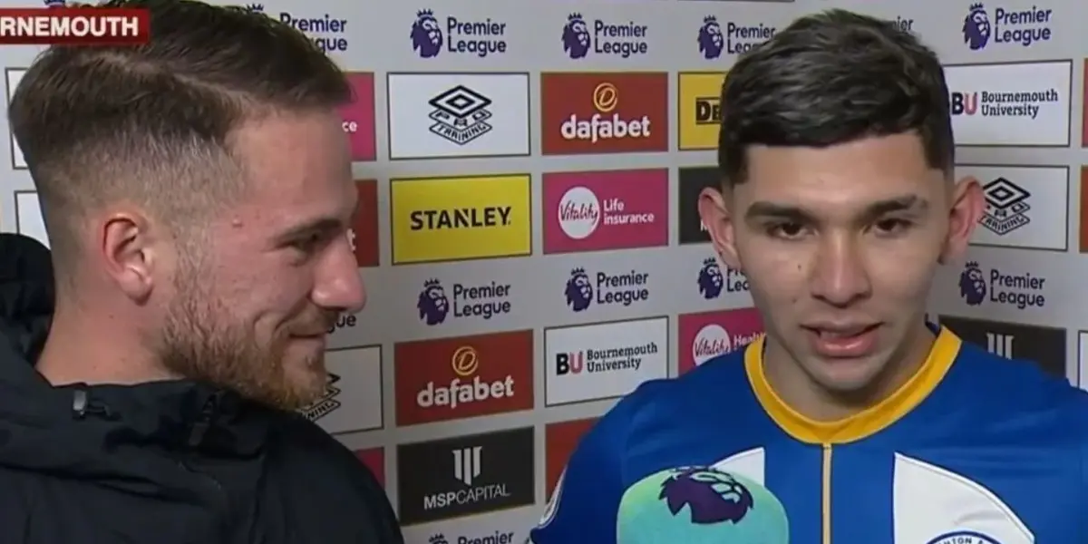 Julio Enciso dedicó unas palabras a uno de los primeros que lo ayudó en el Brighton