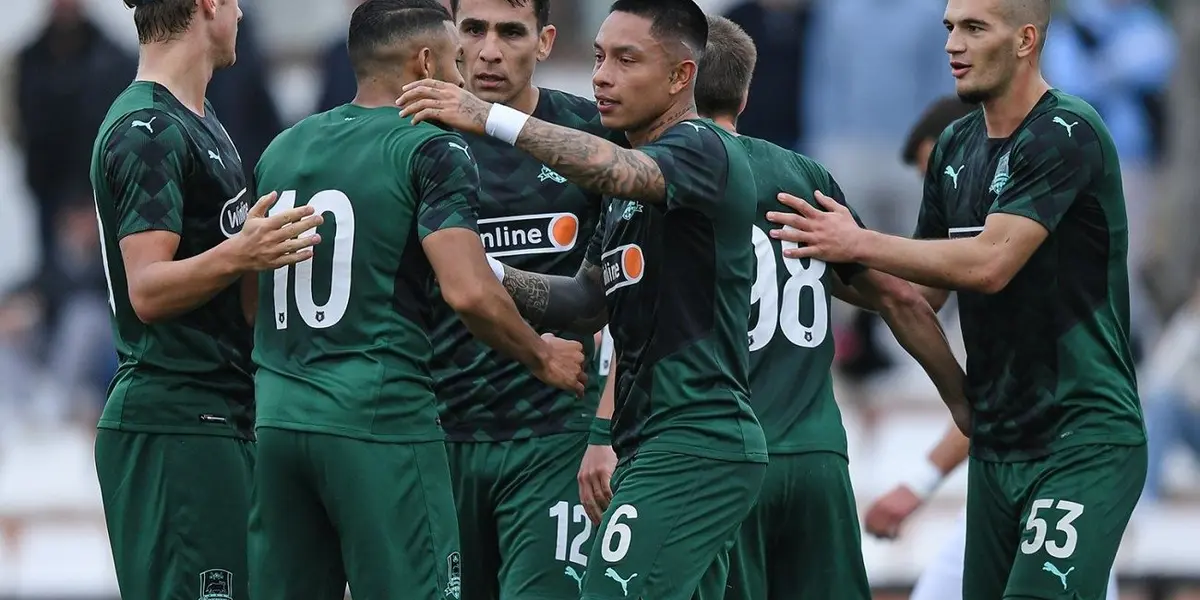 Junior Alonso se coronó vicecampeón de la Copa de Rusia con el Krasnodar.
