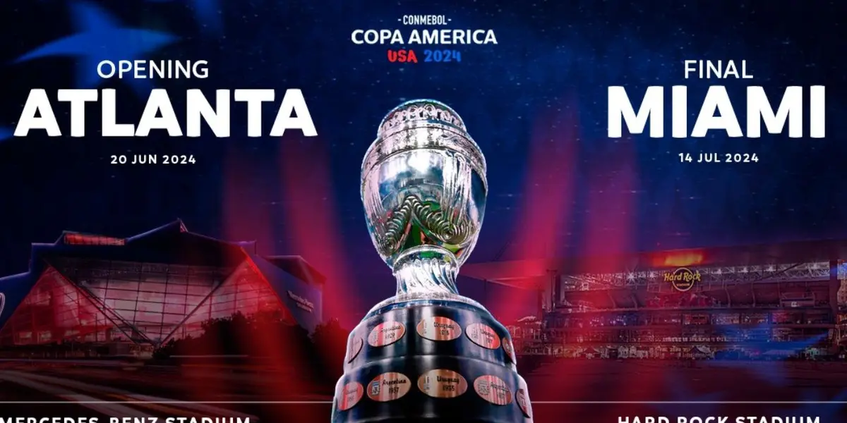 La Conmebol publicó los bombos para el sorteo de la Copa América del 7 de diciembre.