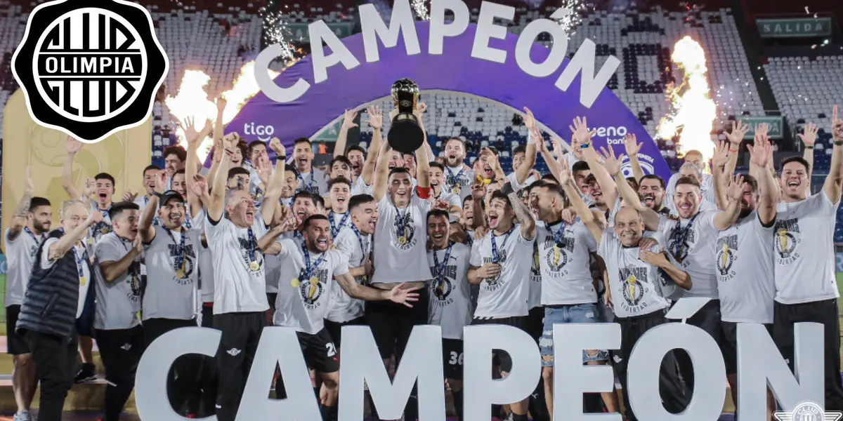 Libertad celebrando el título de campeón