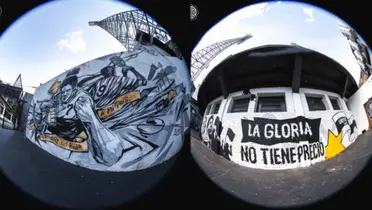 Los murales de la cancha de Olimpia