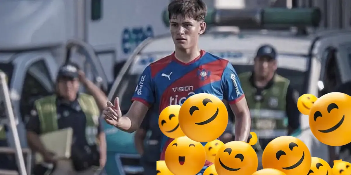 Lucas Quintana con la camiseta de Cerro Porteño