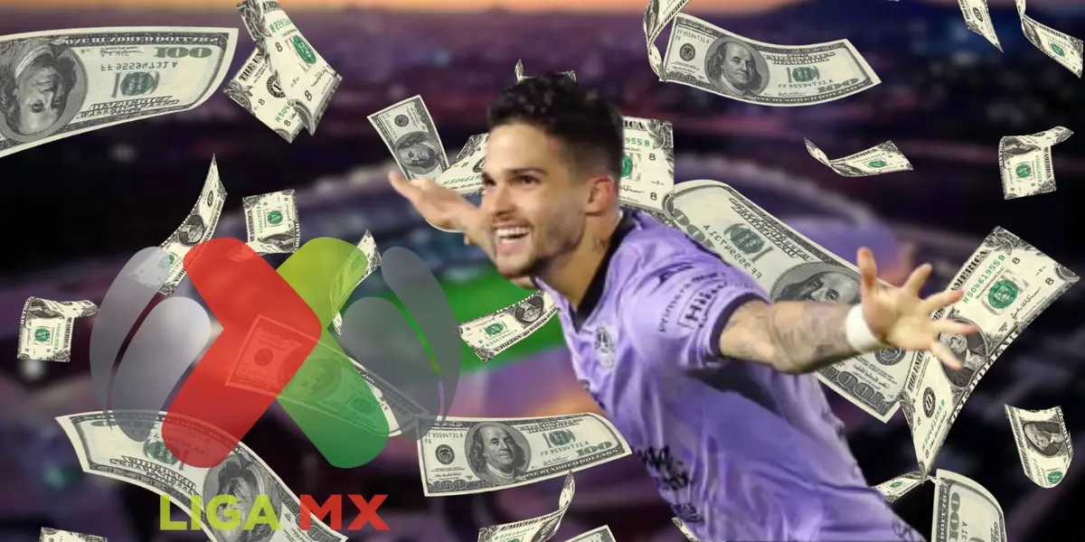 Luis Amarilla celebrando una anotación en la Liga MX durante el torneo Clausura 2024