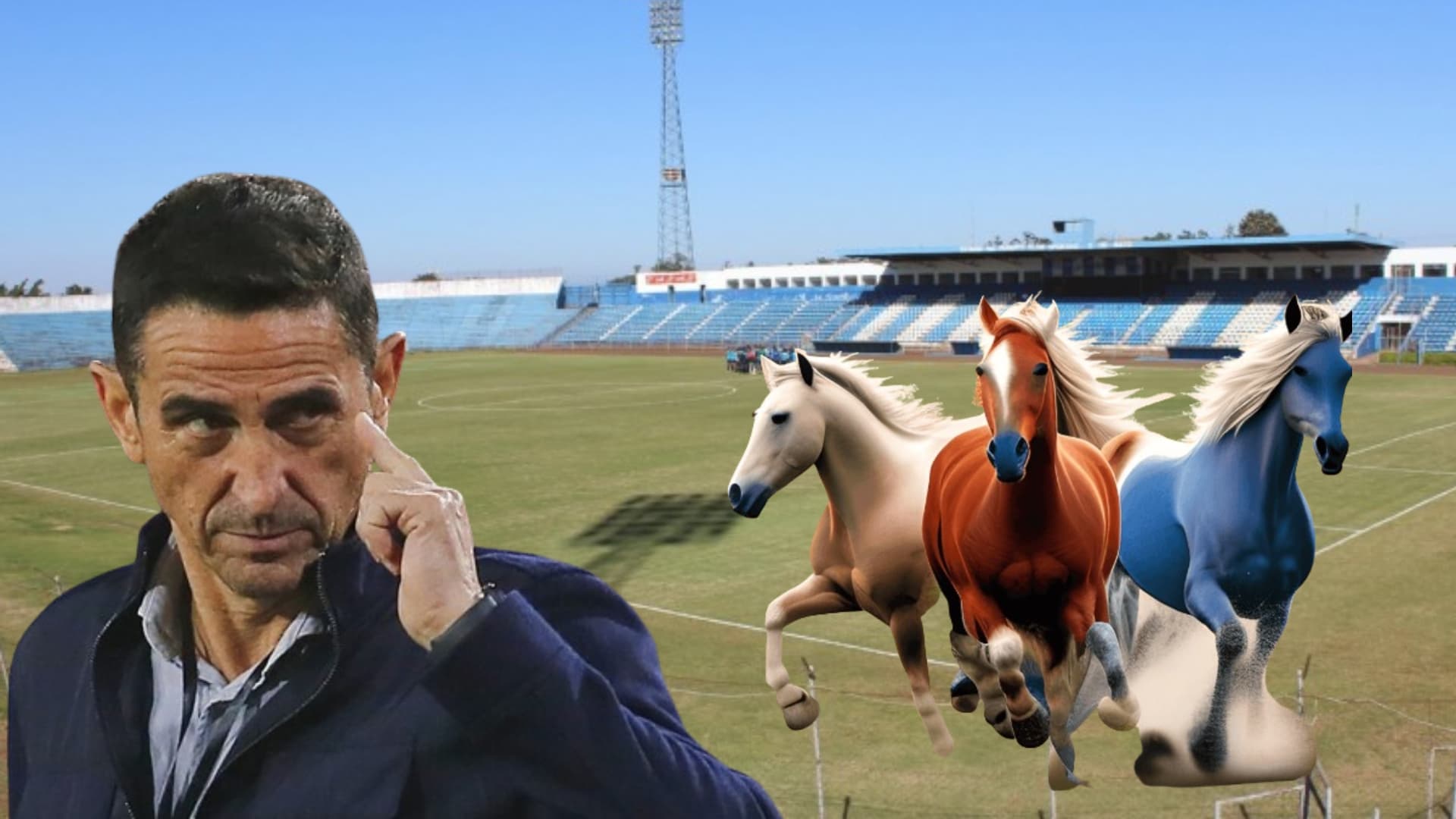 Manolo Jiménez y el campo de 2 de Mayo