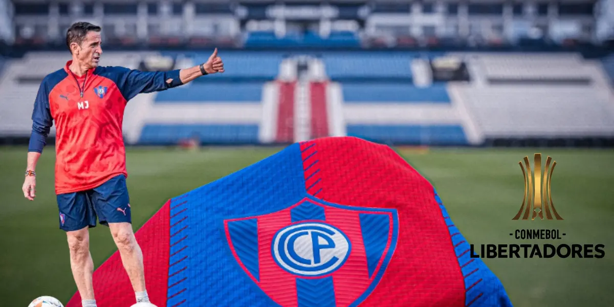 Manolo Jiménez y la insignia de Cerro Porteño