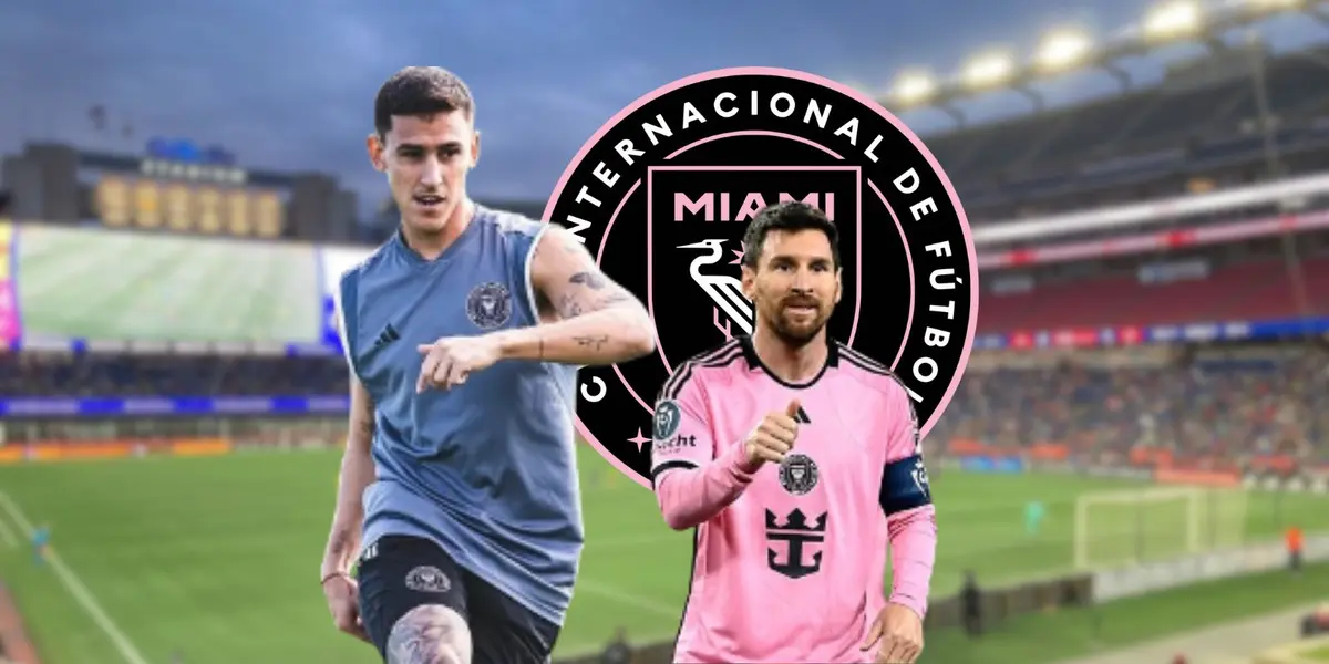 Matías Rojas durante un entrenamiento del Inter Miami