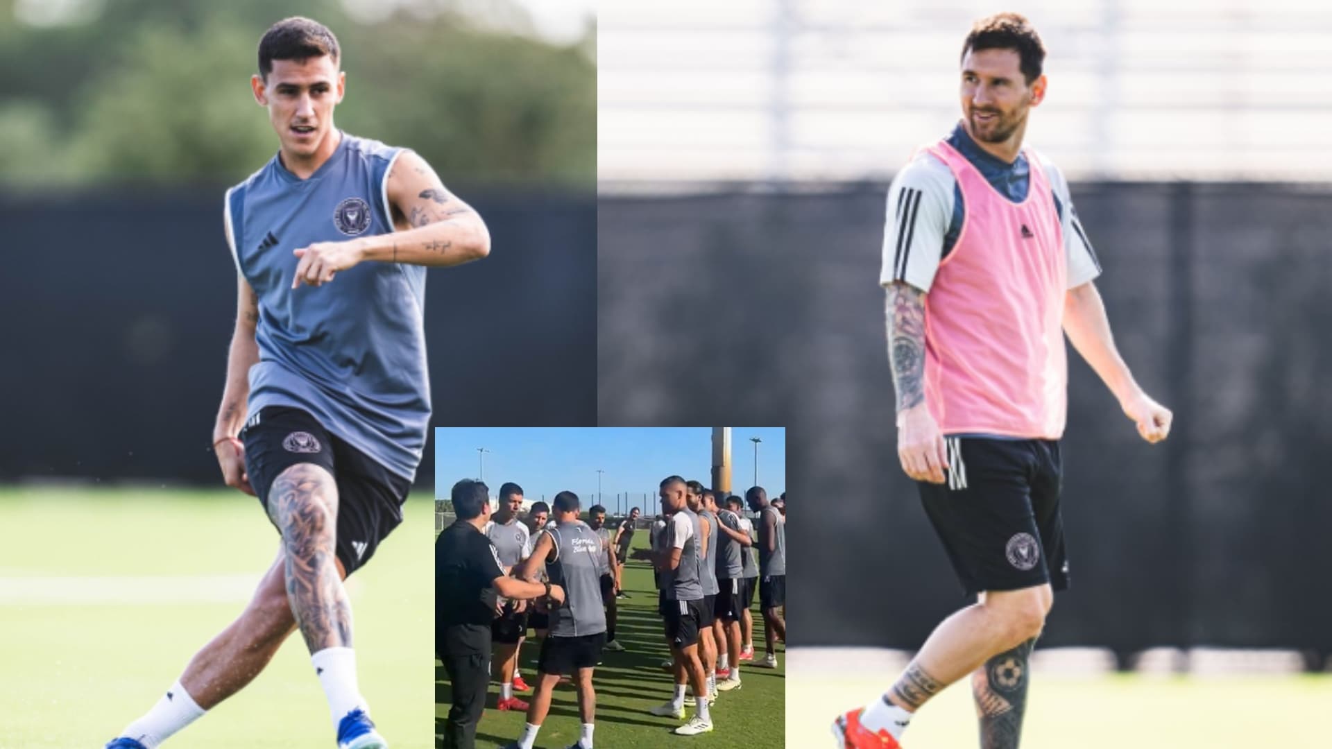 Matías Rojas y Lionel Messi