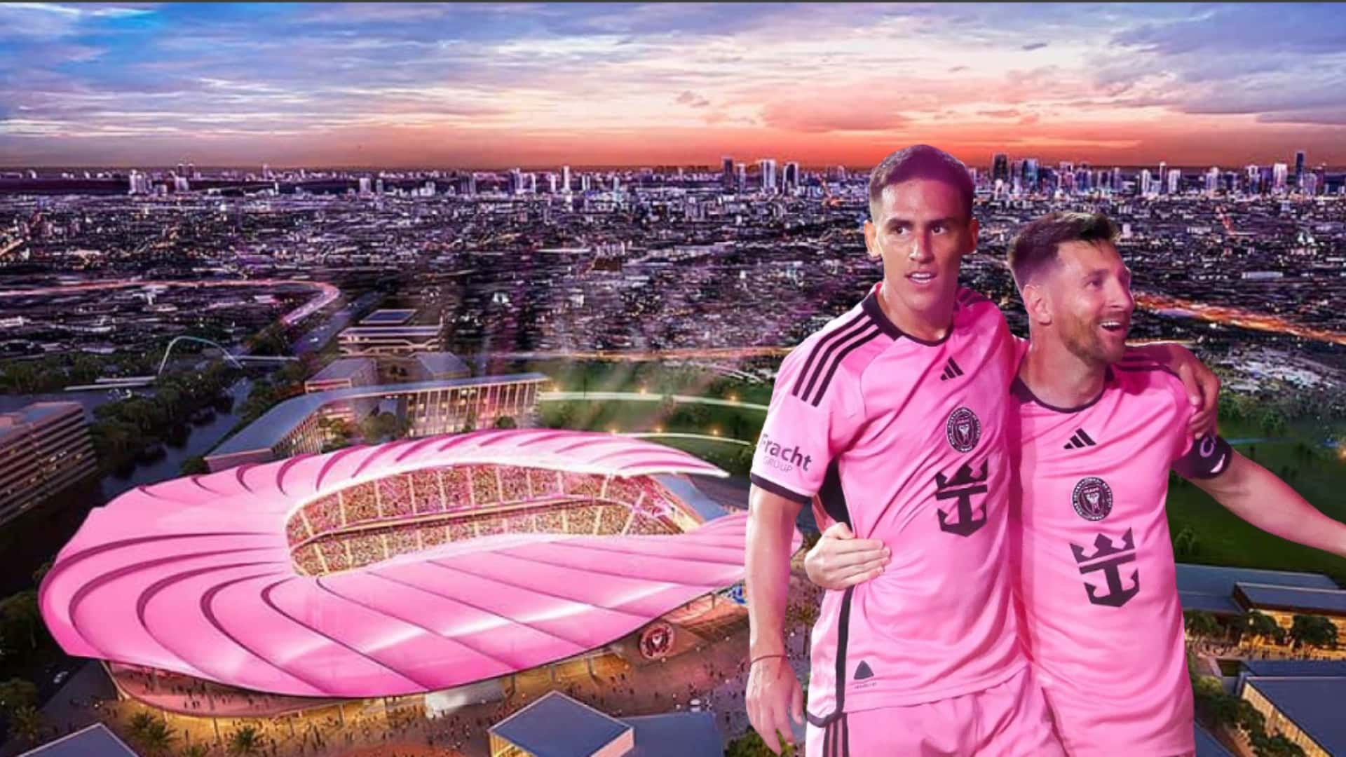 Matías Rojas y Lionel Messi