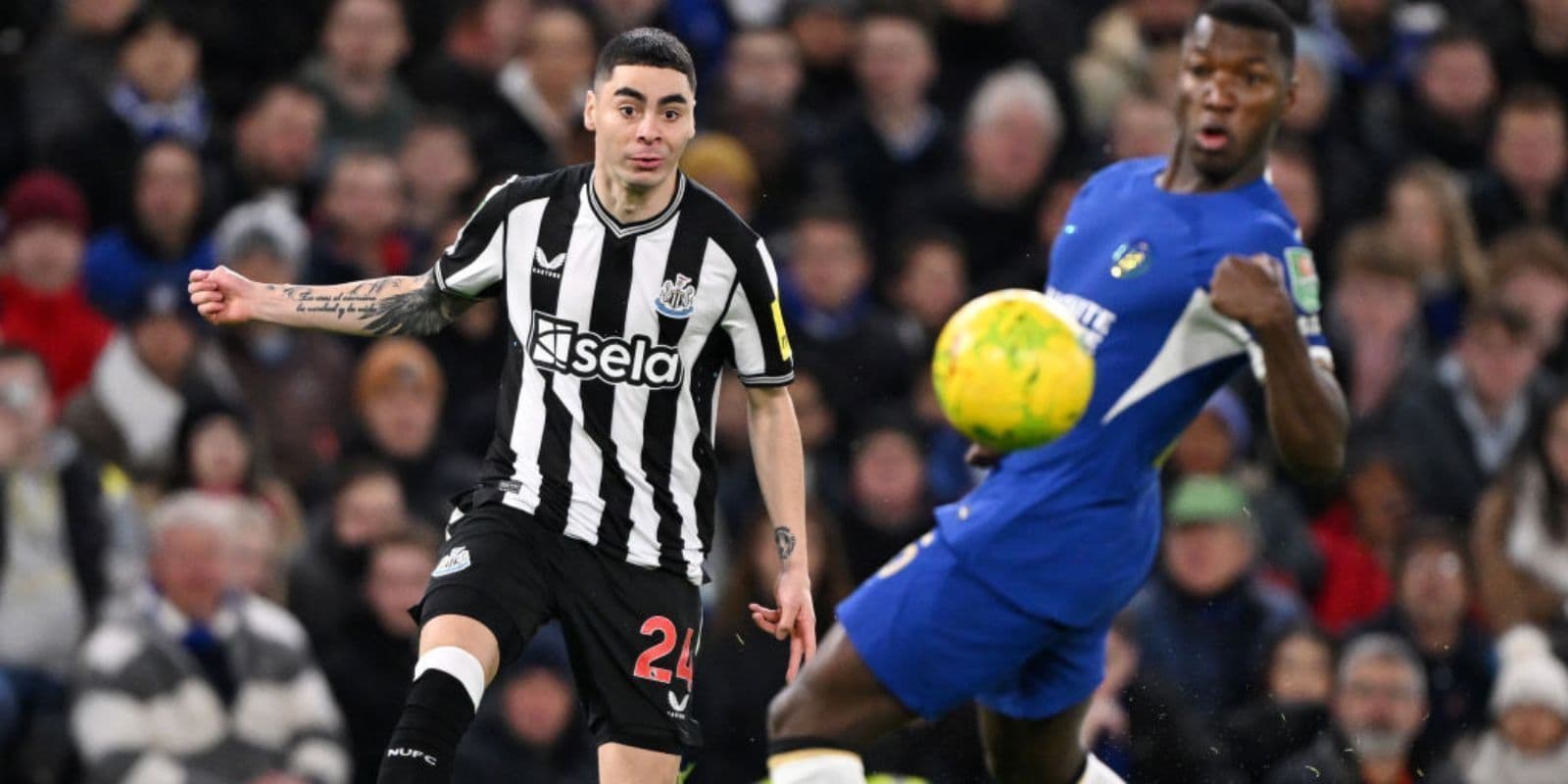 Miguel Almirón jugó todo el partido, pero no fue de los que cobró en la tanda de penales.
