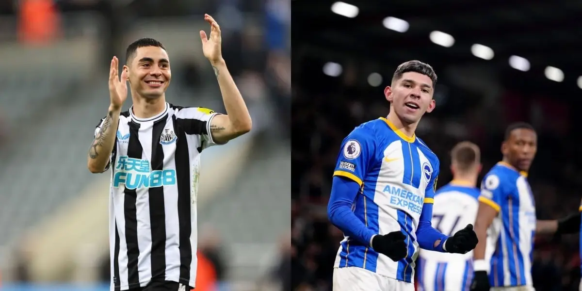 Miguel Almirón y Julio Enciso se verán las caras hoy en la Premier League