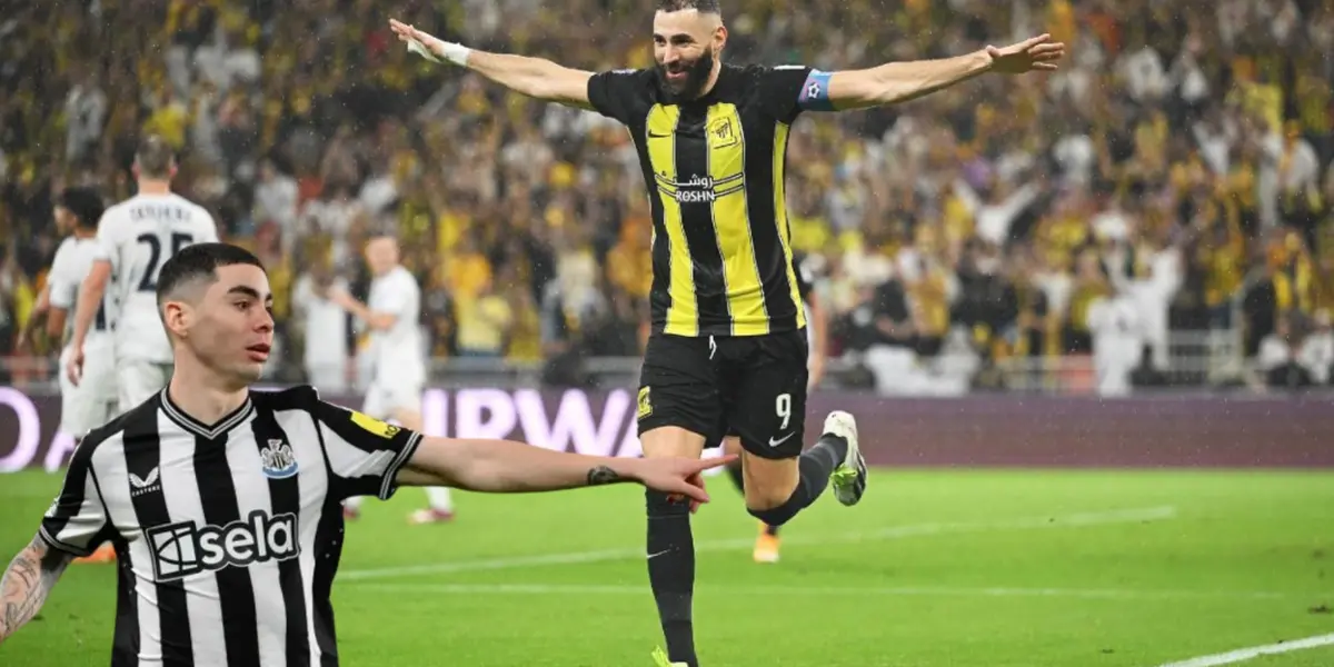 Miguel Almirón y Karim Benzema