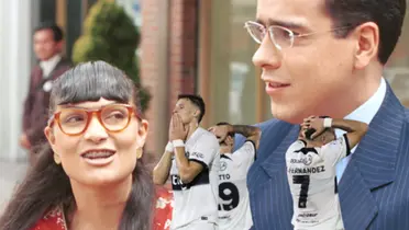 Parte de la novela "Betty, la fea" y jugadores de Olimpia