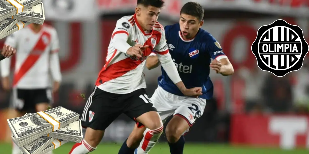 Parte del juego River Plate vs. Nacional