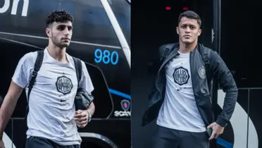 Plantel de Olimpia llegando a Juan León Mallorquín