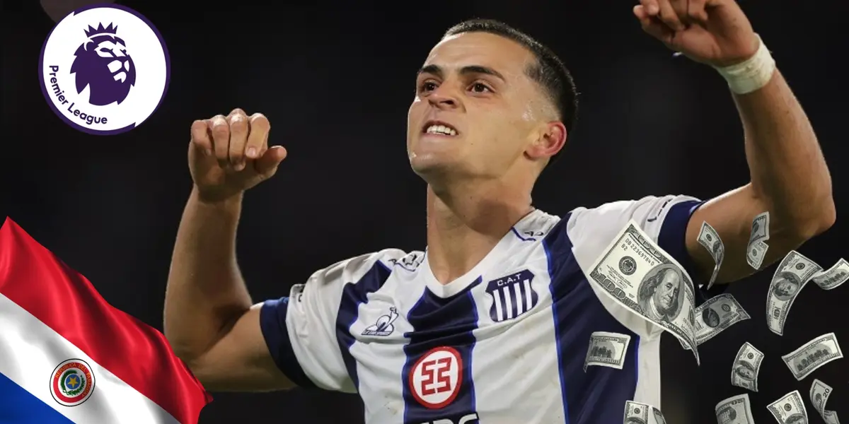 Ramón Sosa con la camiseta de Talleres