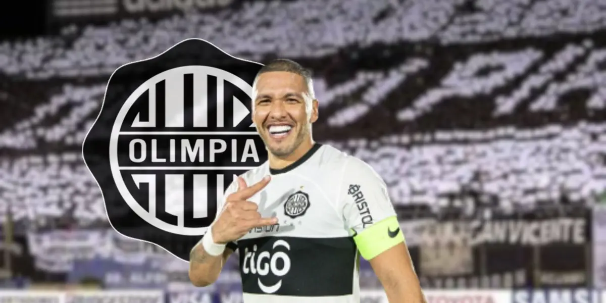 Richard Ortiz portandi el gafete de capitán con Olimpia