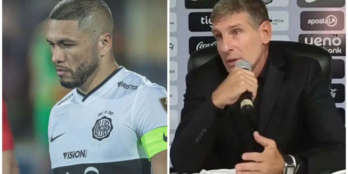 Richard Ortiz salió del campo de juego por decisión de Martín Palermo