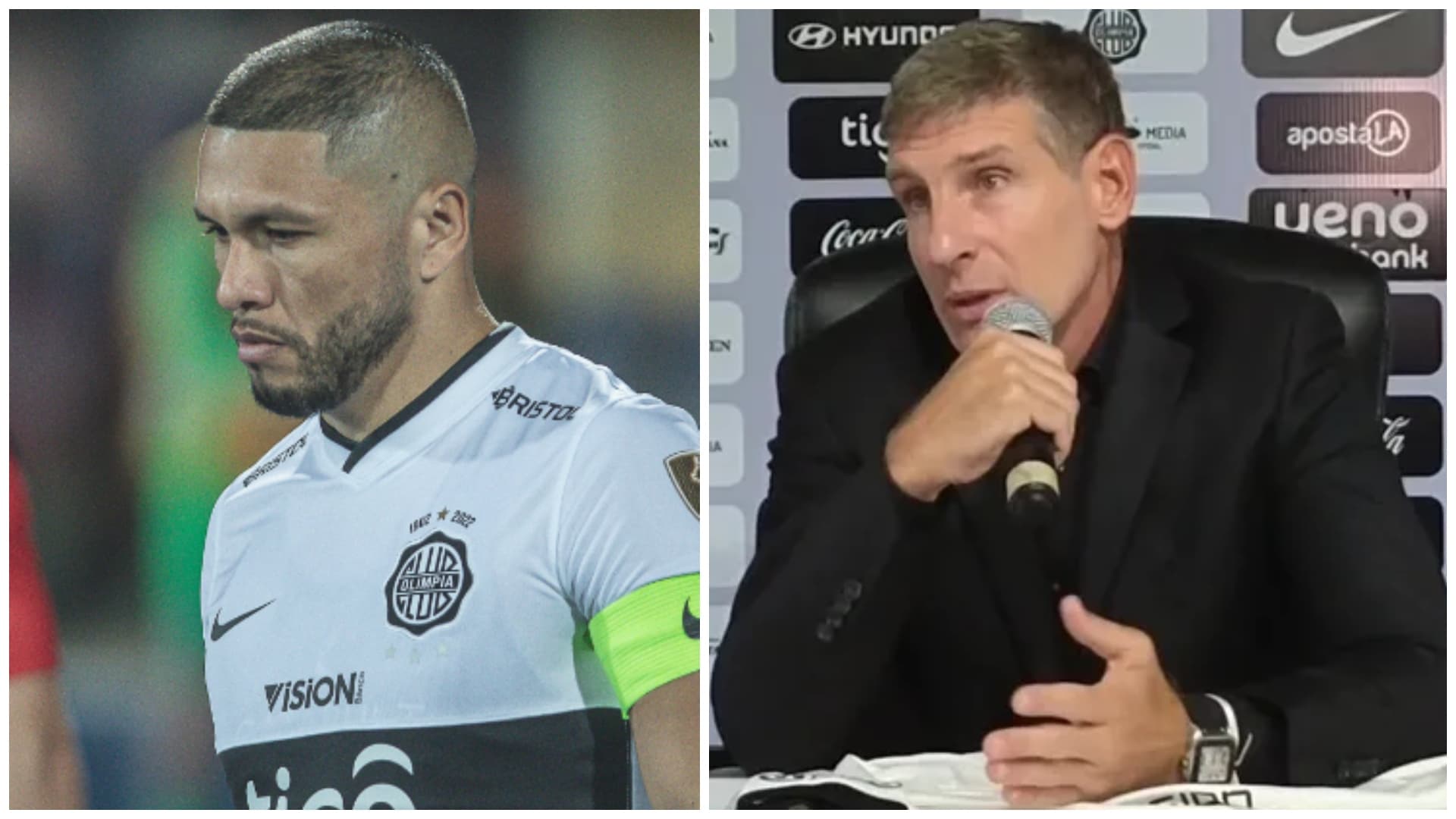 Richard Ortiz salió del campo de juego por decisión de Martín Palermo