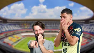 Richard Sánchez en un partido de Liga MX con el Club América de México