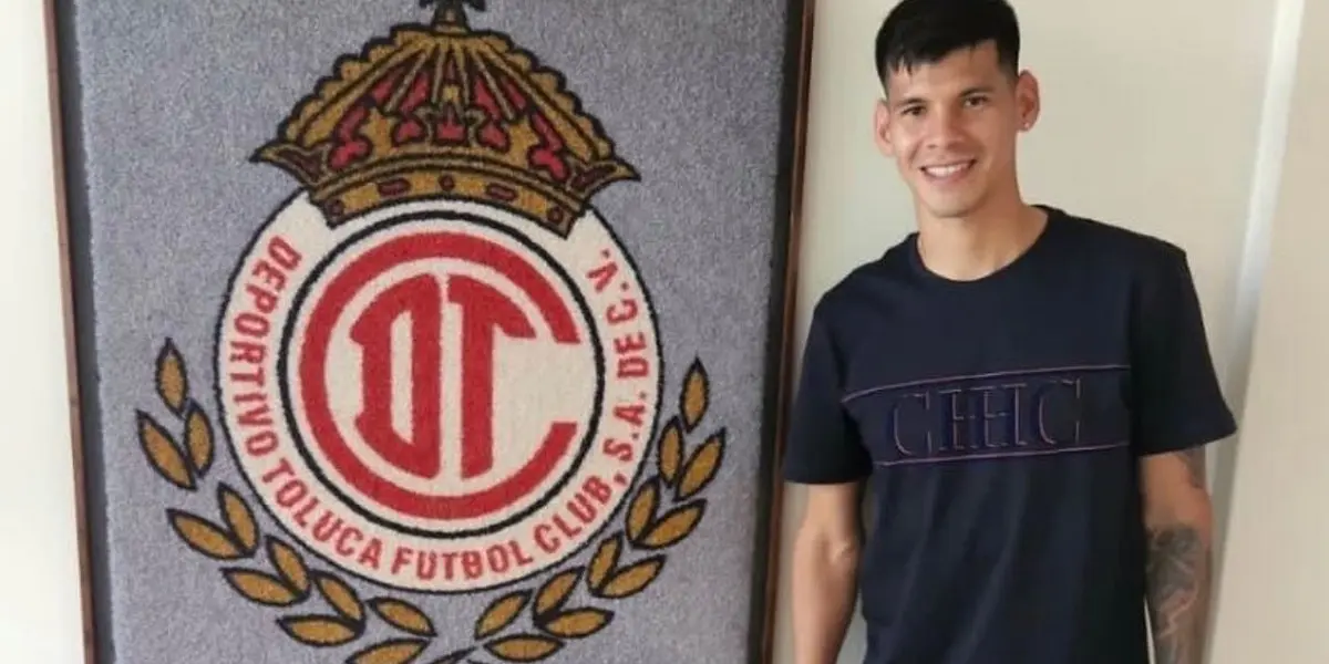 Se fue de Cerro Porteño y ya llegó a Toluca con un particular audiovisual.