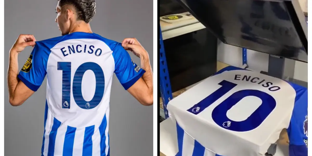 Tras la salida de Alexis Mc Allister al Liverpool, Julio Enciso es el nuevo 10 del Brighton.