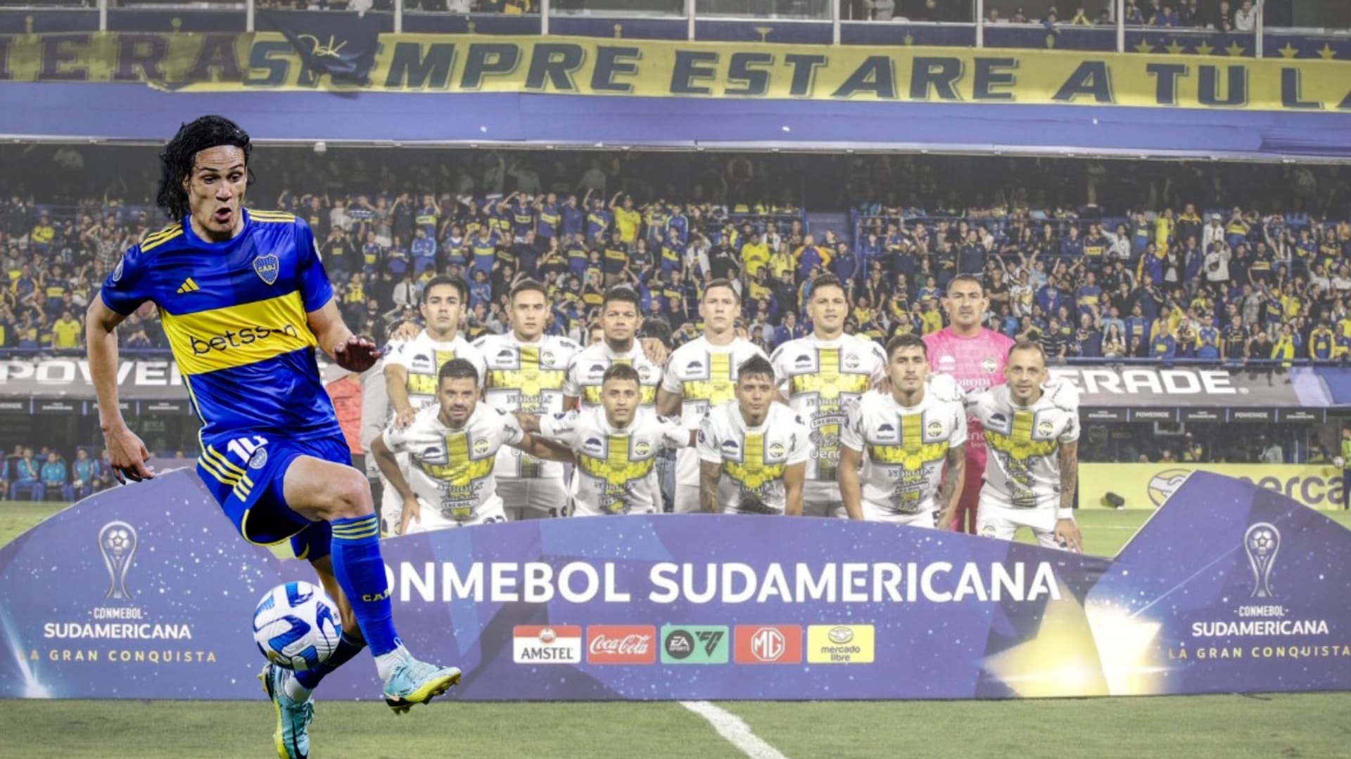 Trinidense visitó la Bombonera y jugó contra Cavani