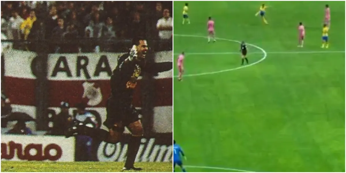Imitaron el golazo de Chilavert en el partido de Messi y Cristiano Ronaldo